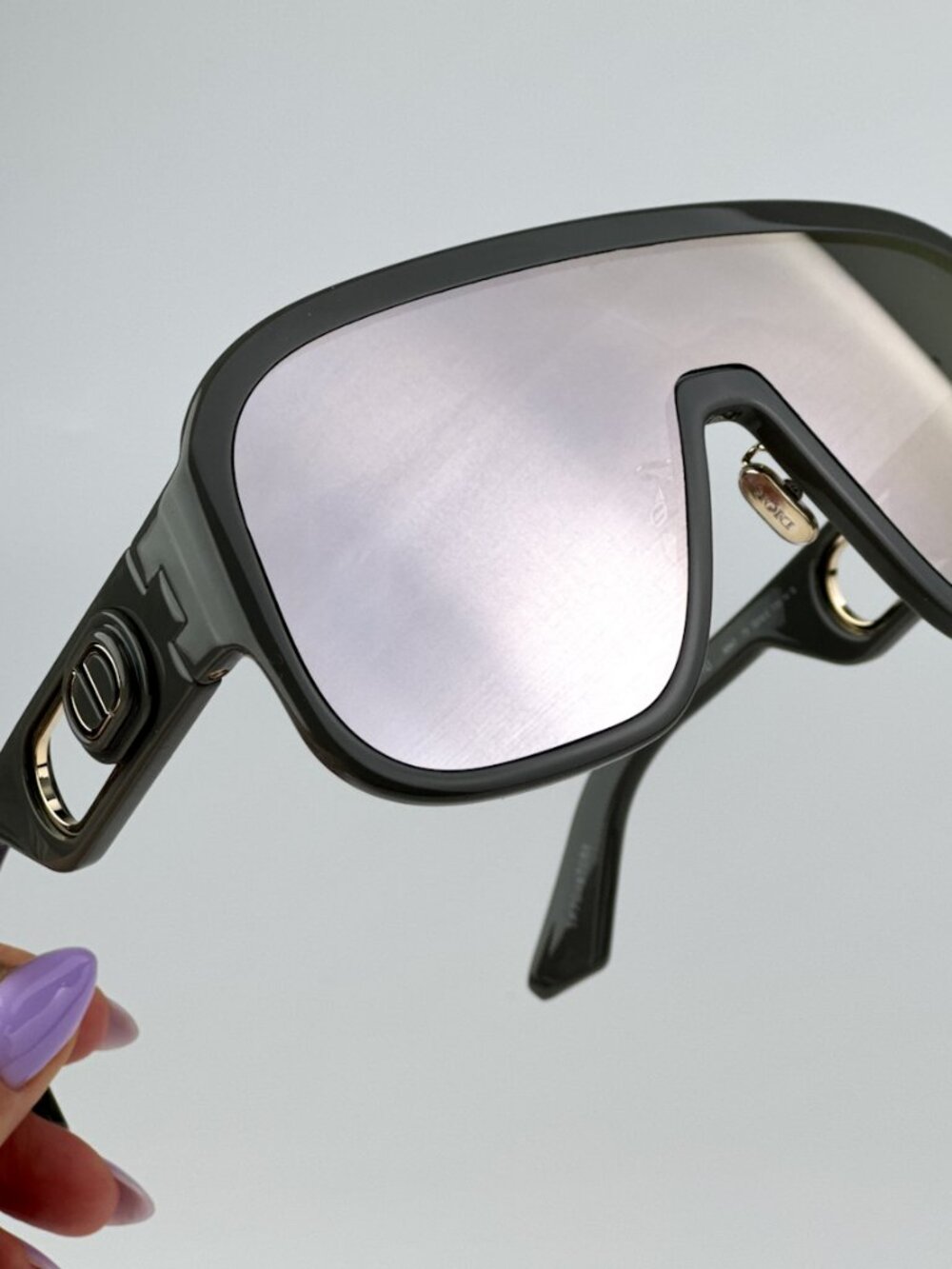 DIOR DIORBOBBYSPORT M1U 45A7 GREY MASK SUNGLASSES